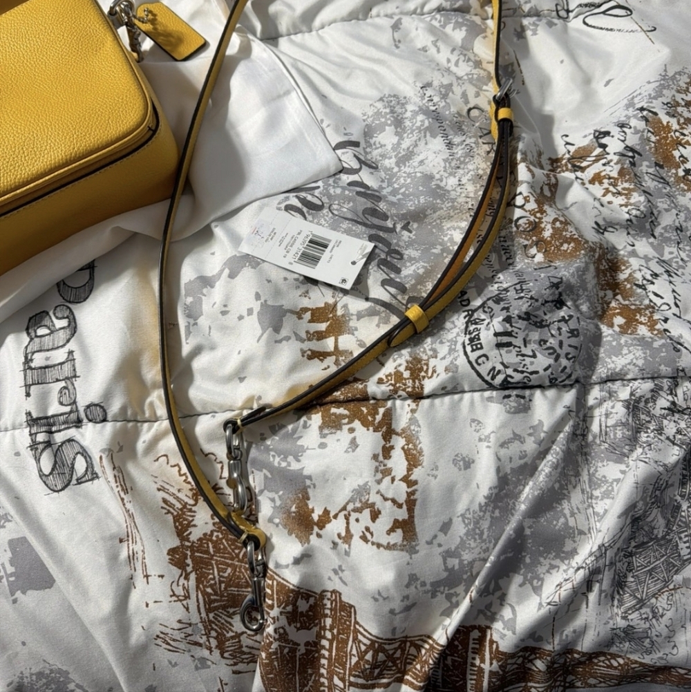 Coach Cassie 19 Vibrant Yellow Crossbody Bag - Picture 13 of 14